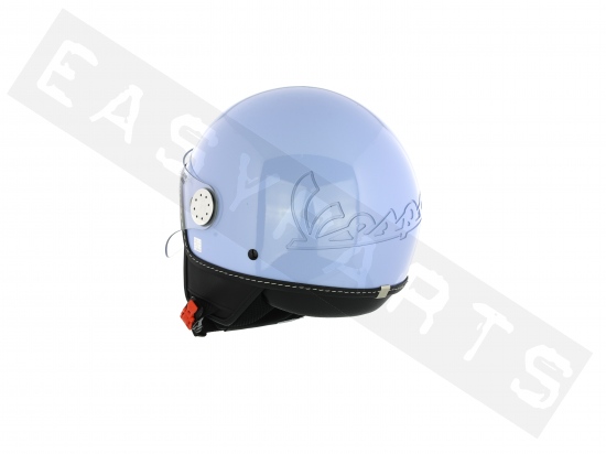 Piaggio Helm Demi Jet VESPA Visor 3.0 Blauw Provenza 279/A